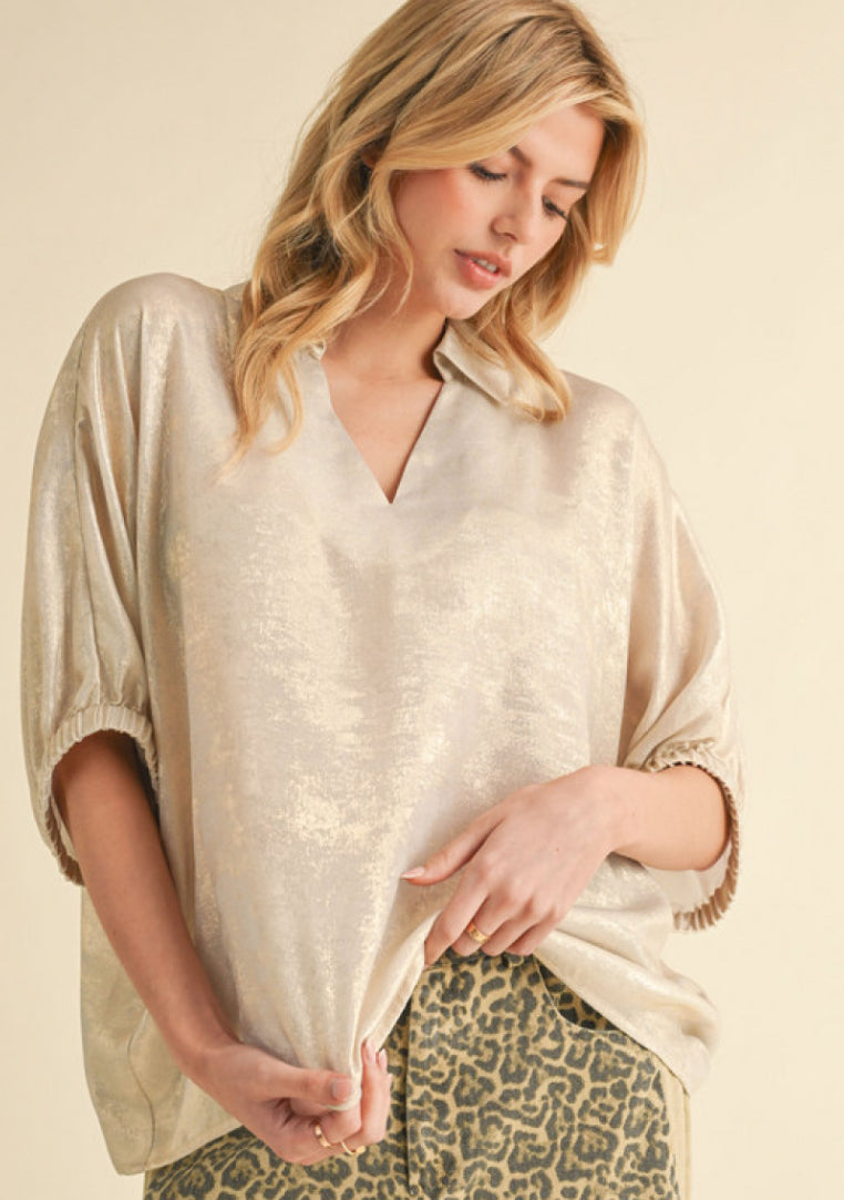 Pearl Metallic Top
