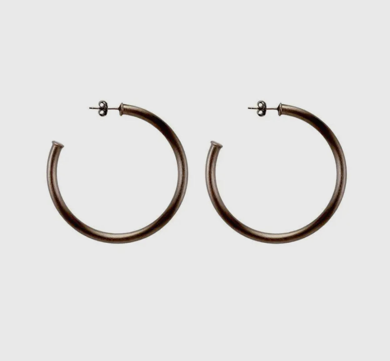 Petite Everybody’s Favorite Hoops brushed gun metal