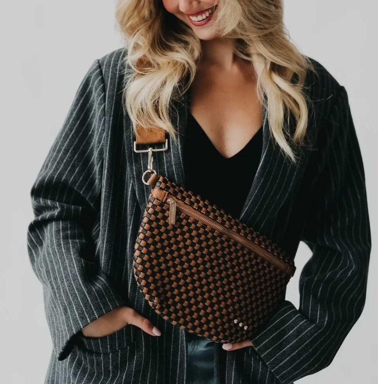 Pretty Simple Checkered Bum Bag