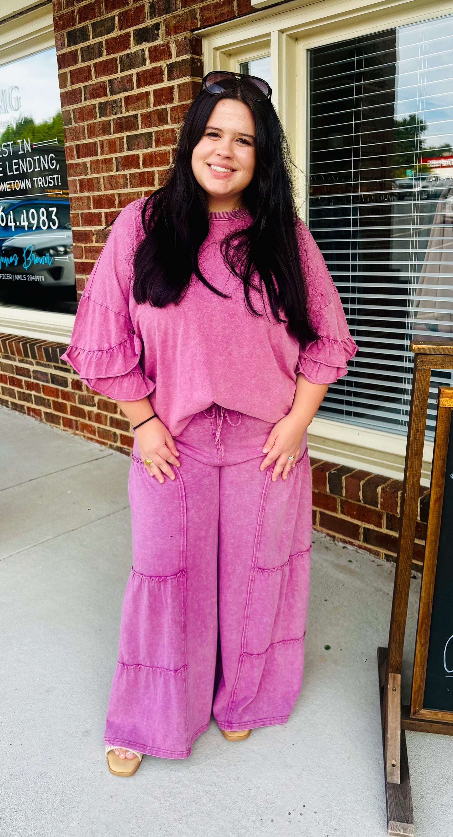 Raspberry Mineral Washed Top