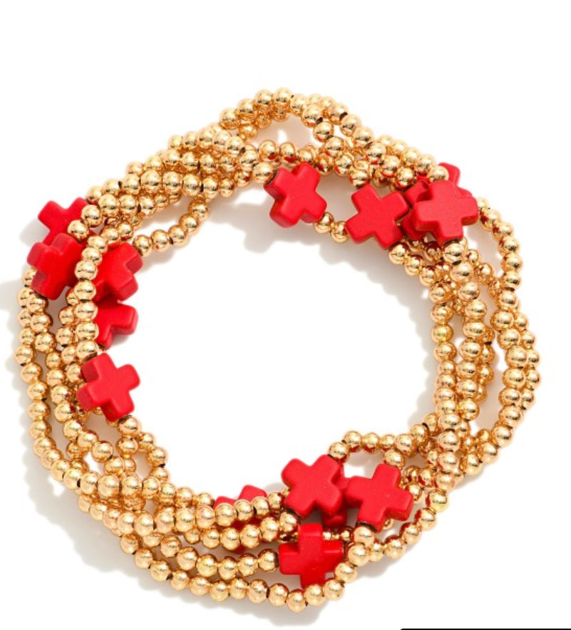 Criss Cross Beaded Bracelets