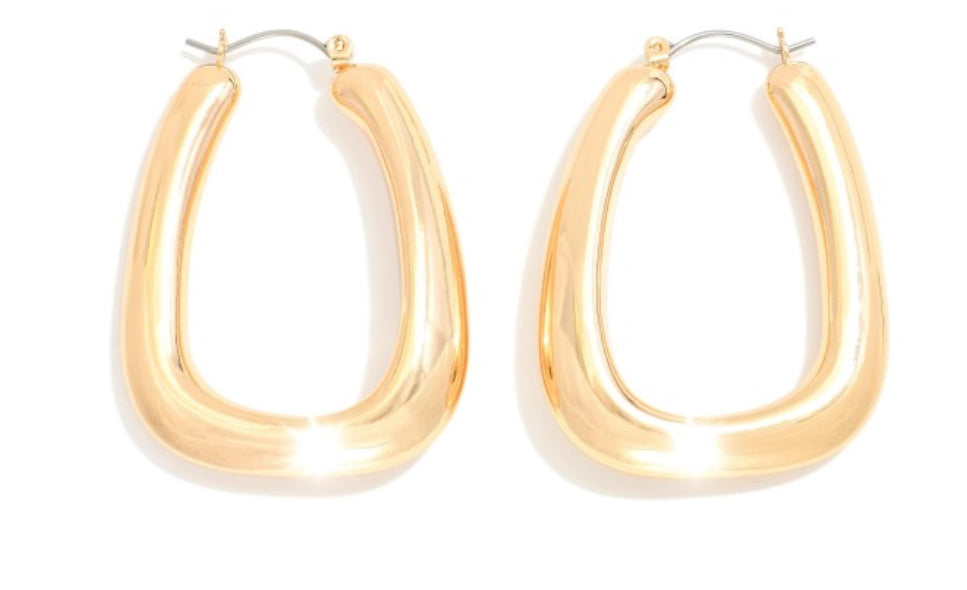 Rectangle Hoop Earrings
