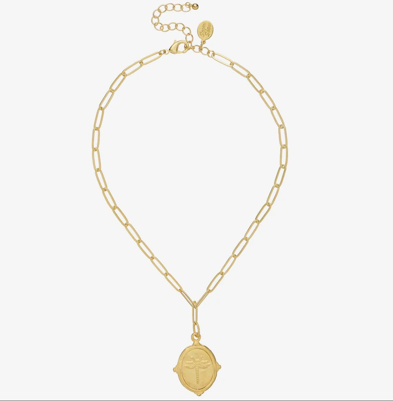 S.S. Dragonfly Paperclip Necklace
