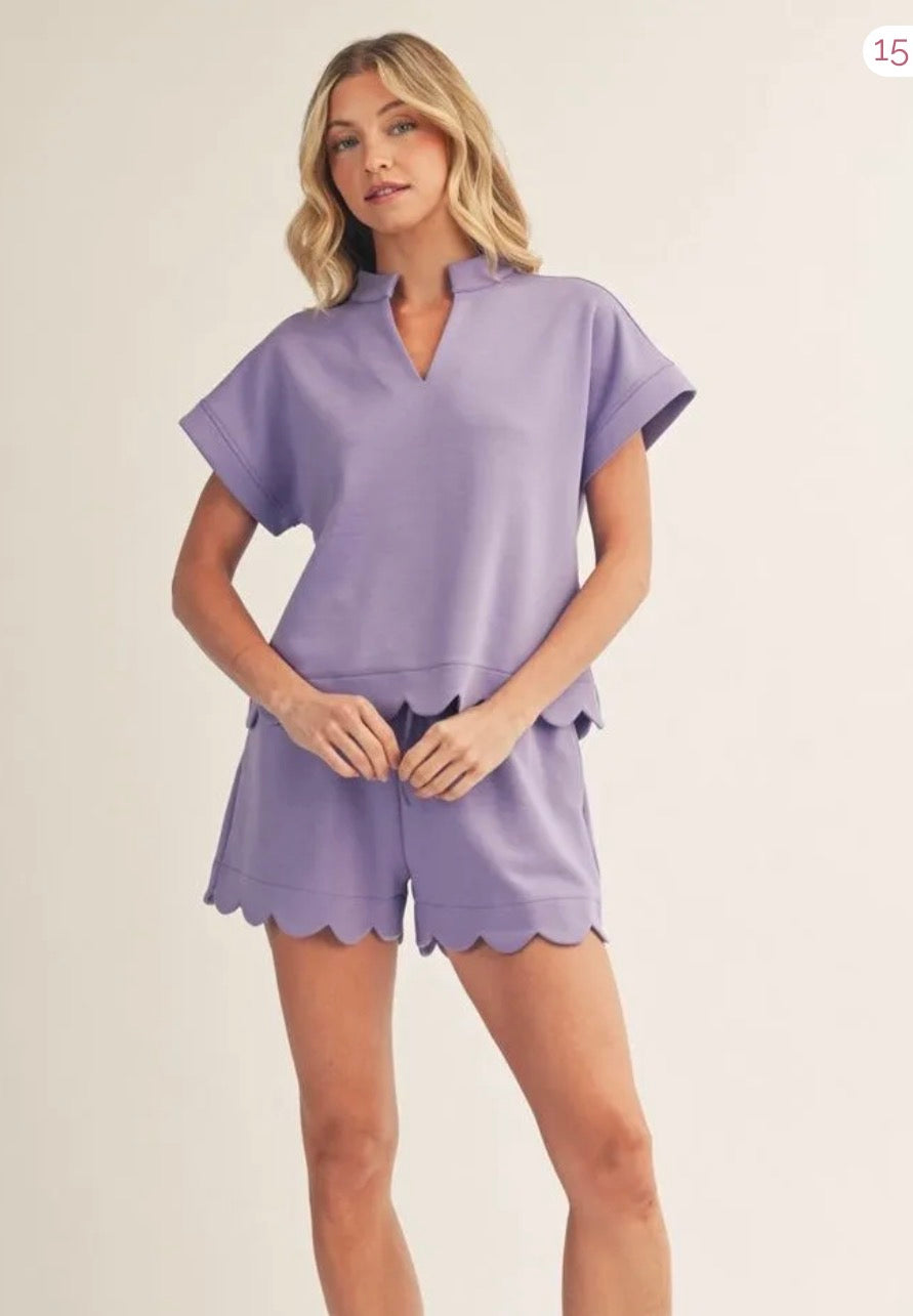 Sweet Lilac Scallop Set