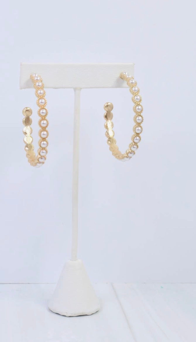 Pearl lined hoops