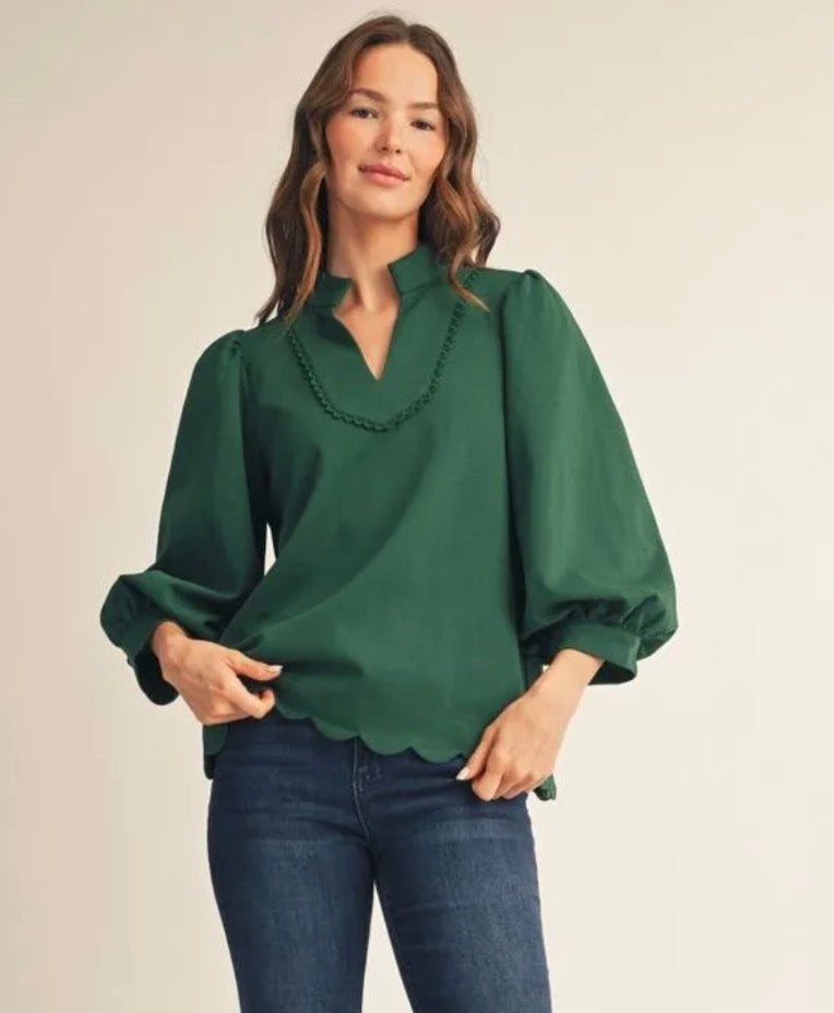 Evergreen Charm Top