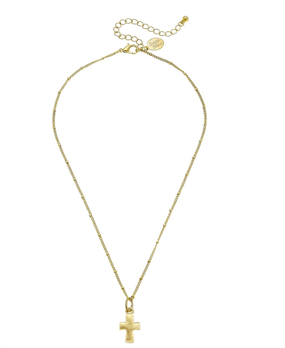 S.S. Small Dainty Cross Necklace