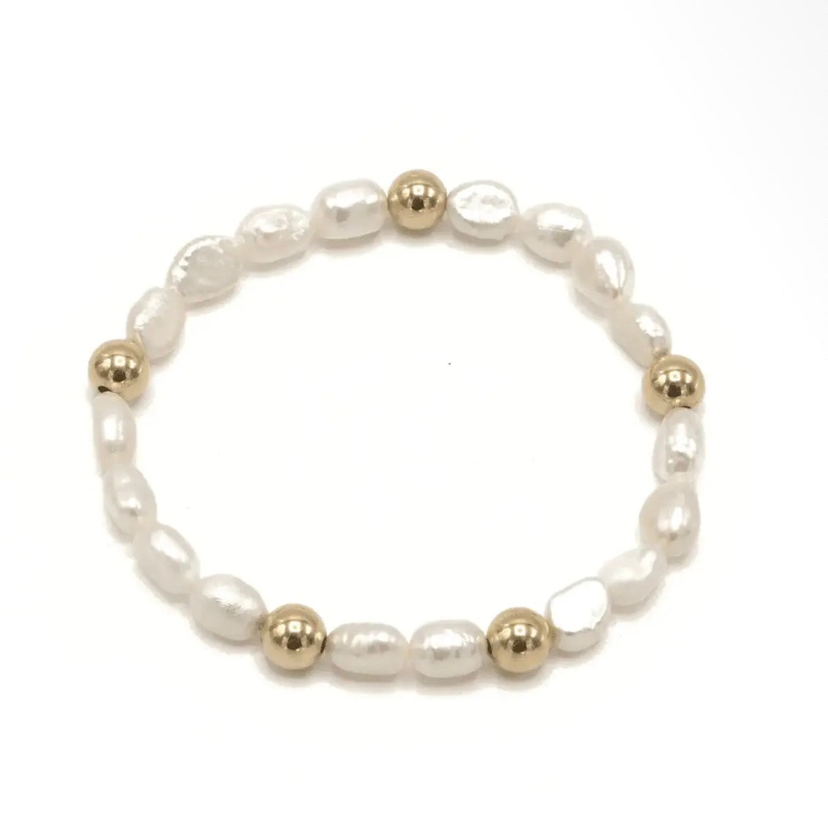 E.G. Baroque Pearl Statement Bracelet 6mm