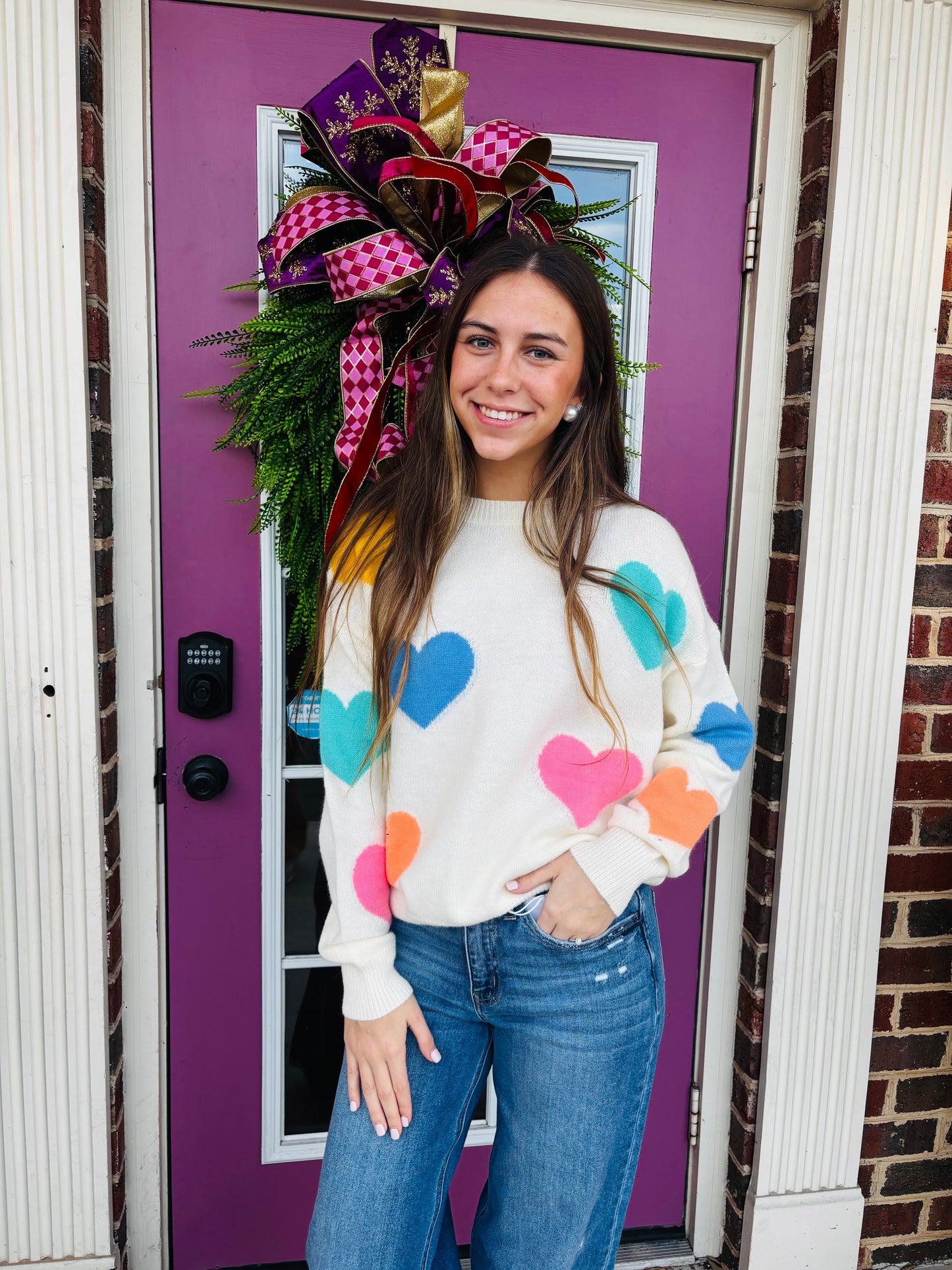 Playful Hearts Sweater