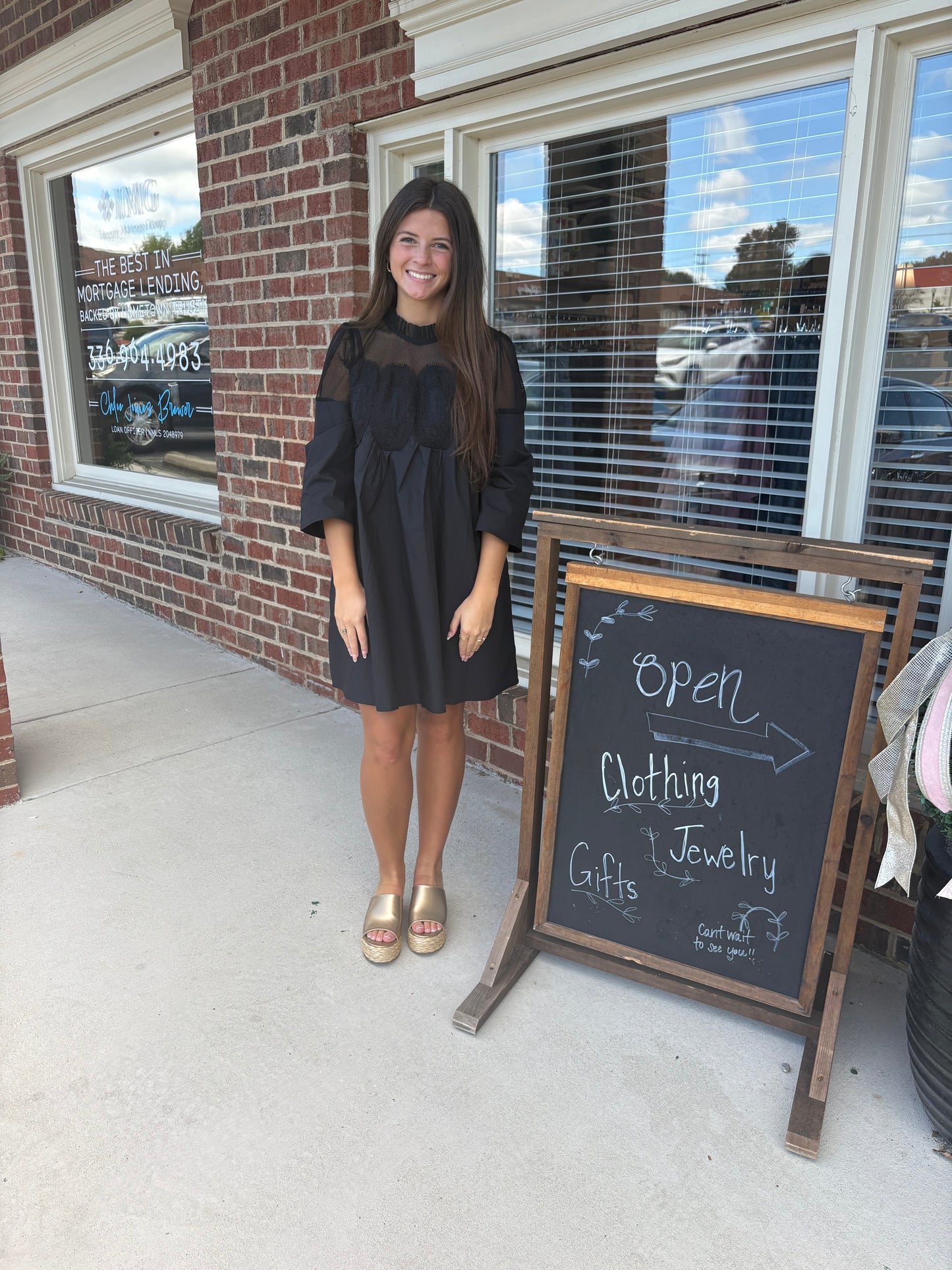 Lace Long Sleeve Dress