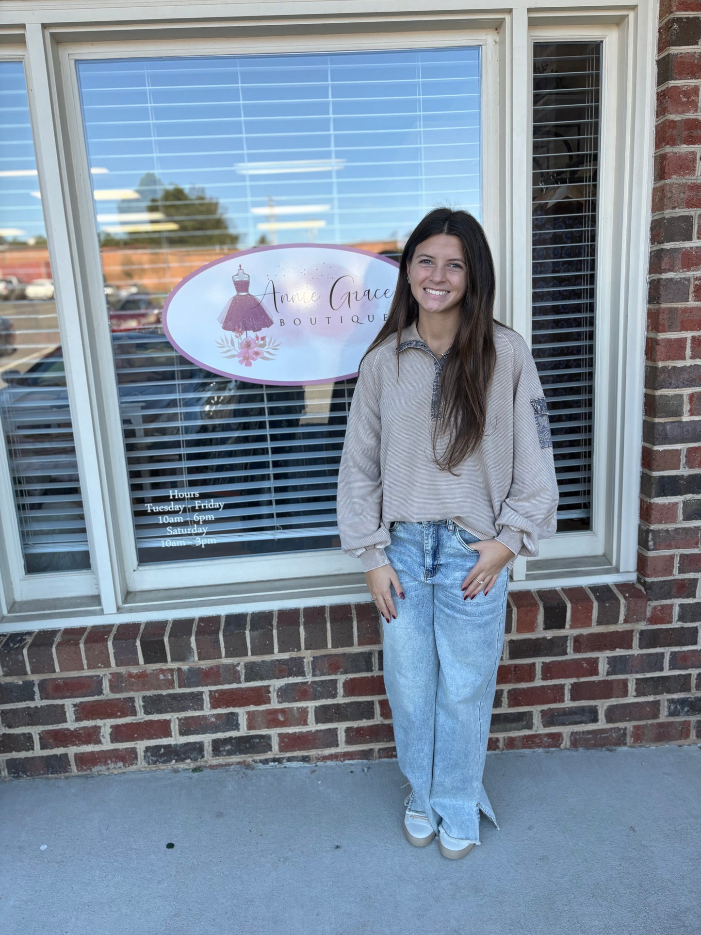 WASHED RIB TERRY PULLOVER