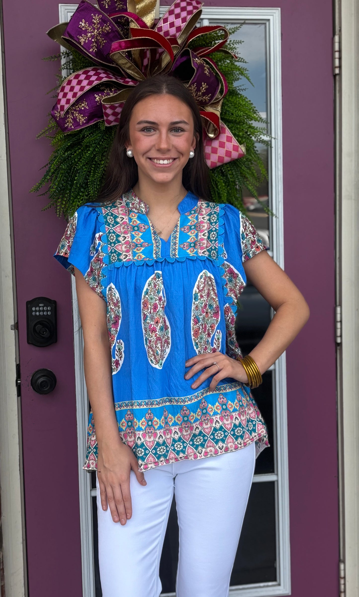 The Magnolia Flutter Top