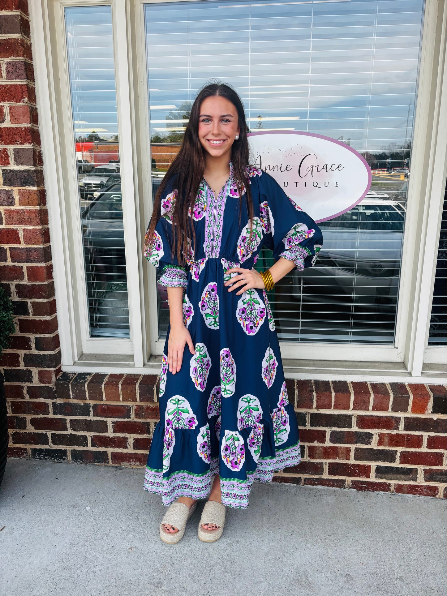 Flower Patch Midi Dress
