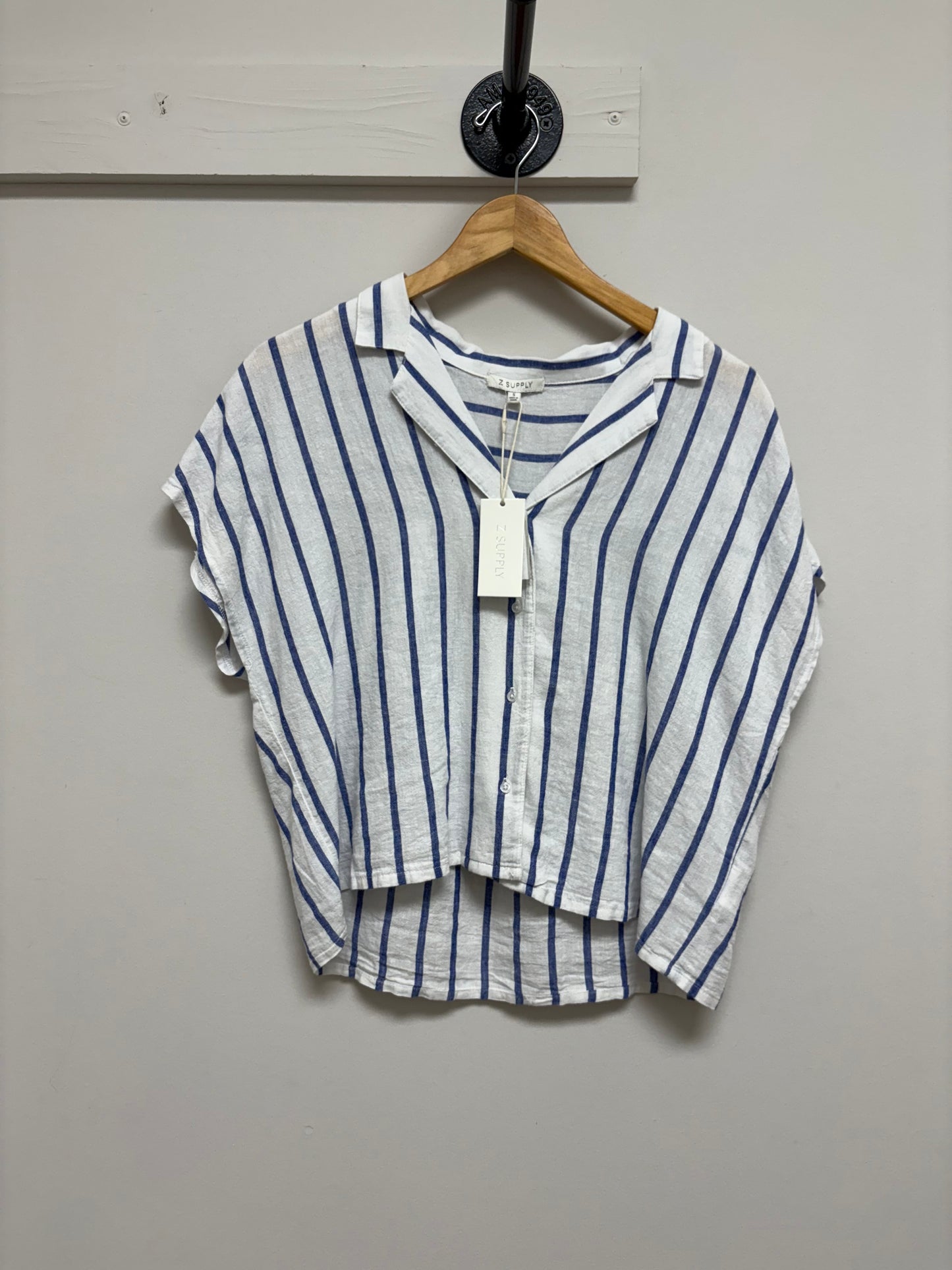 Palace Blue Button Down Top