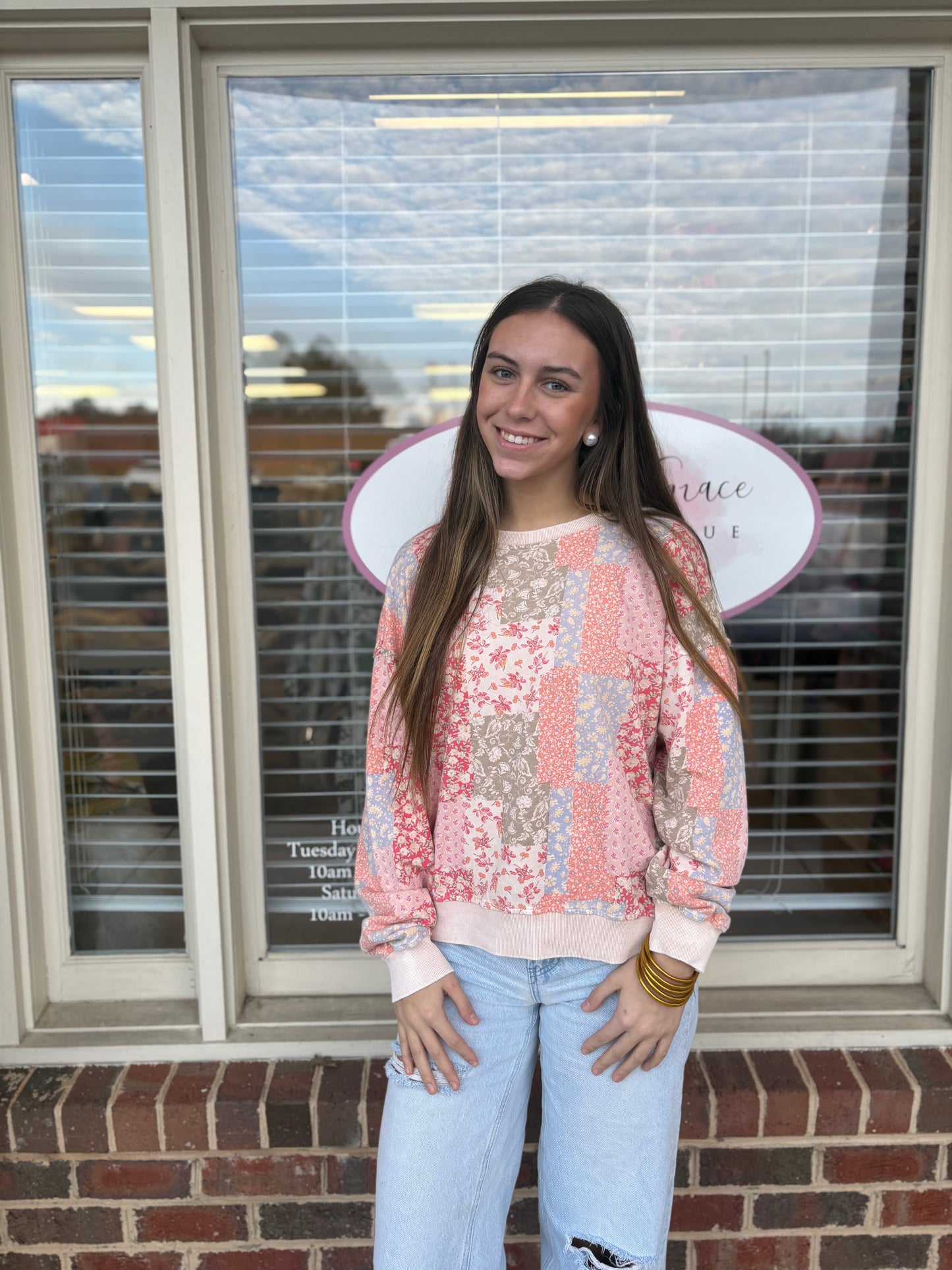 Cottage Rose Crewneck