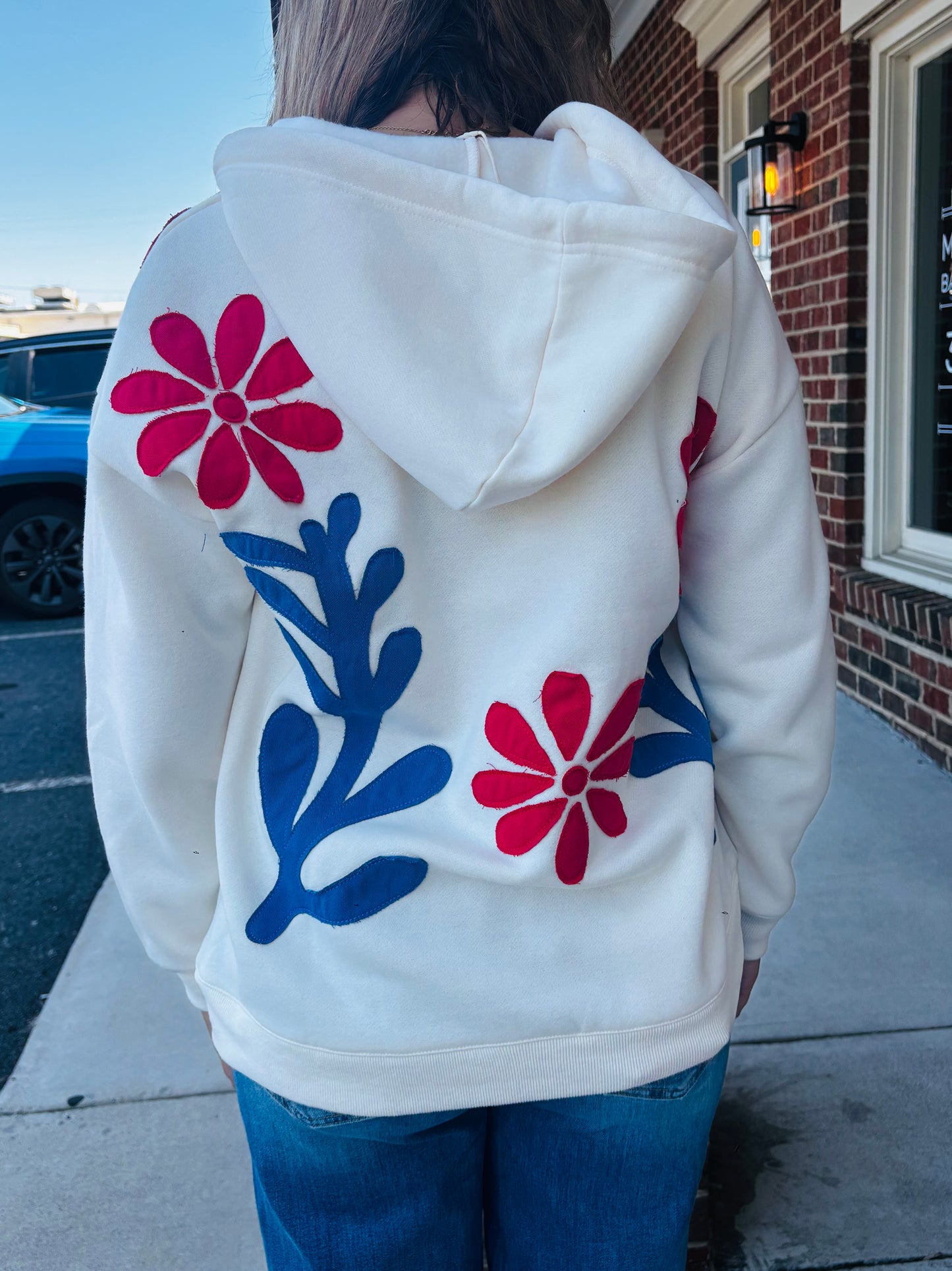 Red, White & Bloom Hoodie
