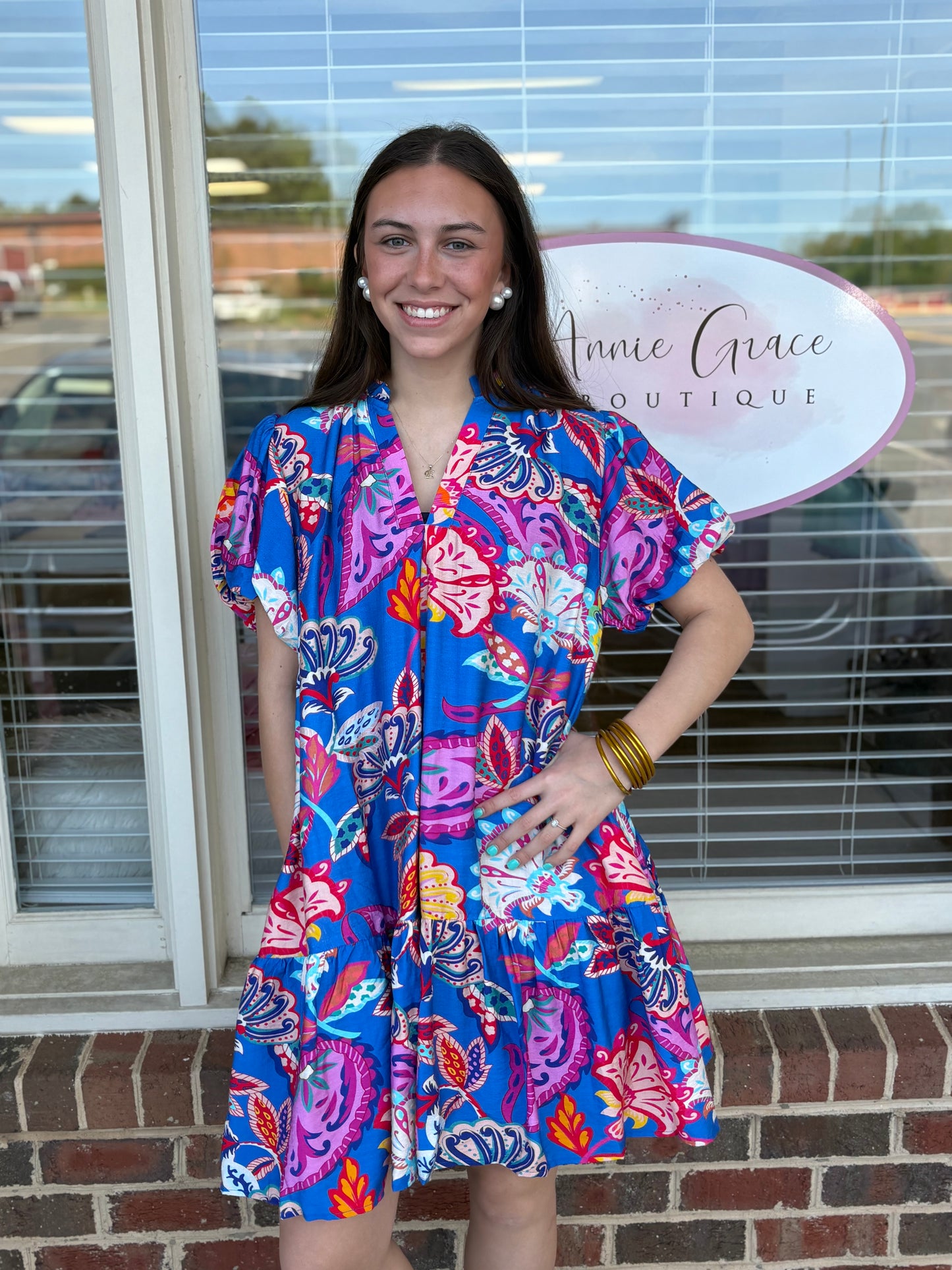 The Cerulean Bloom Dress