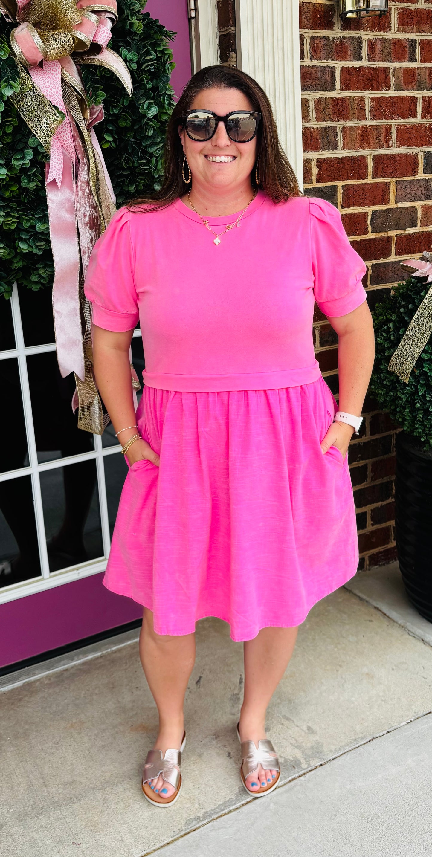 Pink Cotton Dress