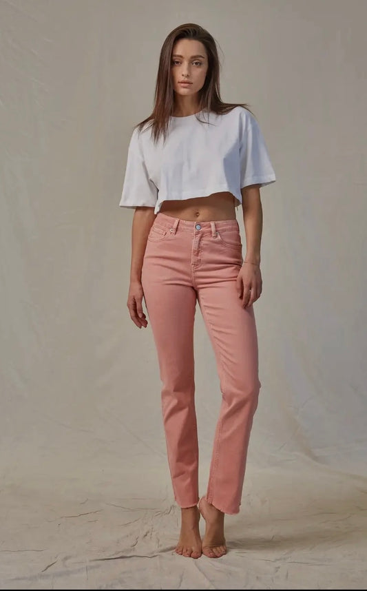 Peachy pink Denim pants