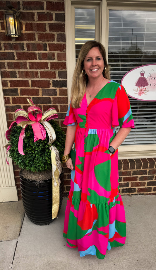 Milton button down maxi