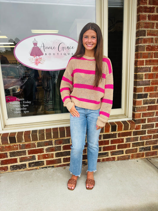Broadbeach Striped Sweater