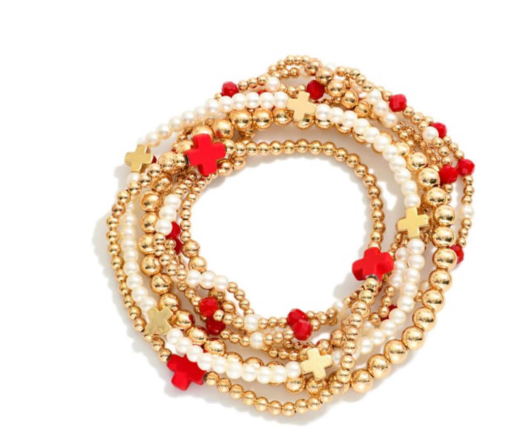 Criss Cross Beads & Pearls