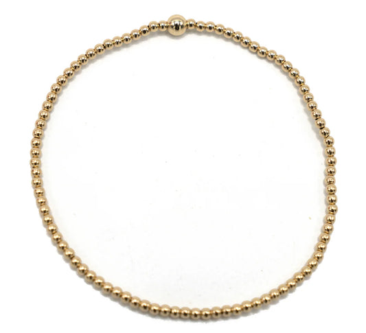 2mm Gold Filled Karma Bracelet