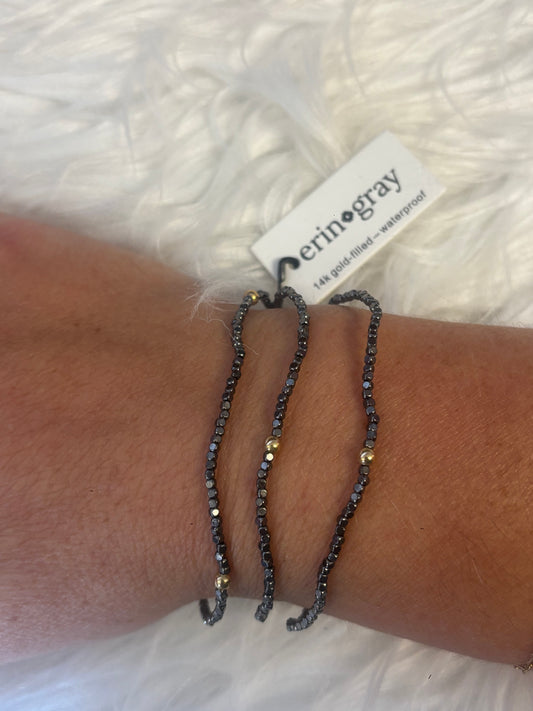 BOHO Bracelet Stack Black Hematite