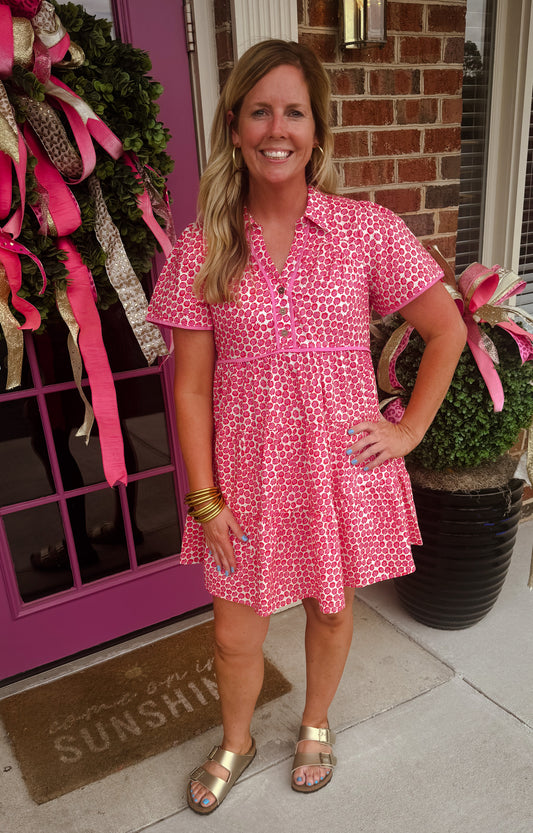 Micro Pink Mix Dress