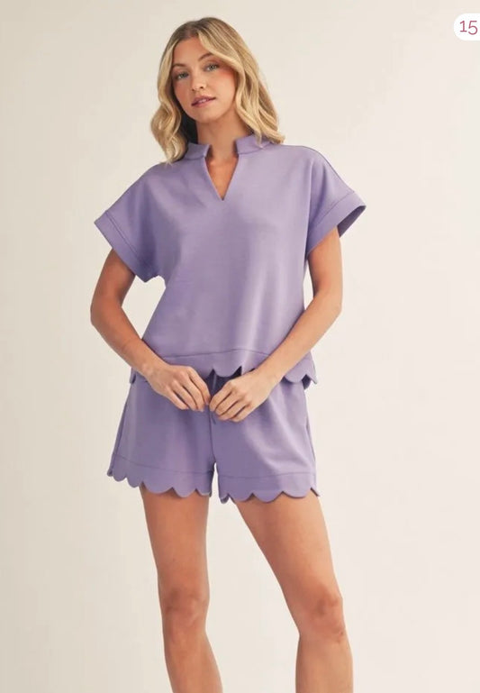 Sweet Lilac Scallop Set