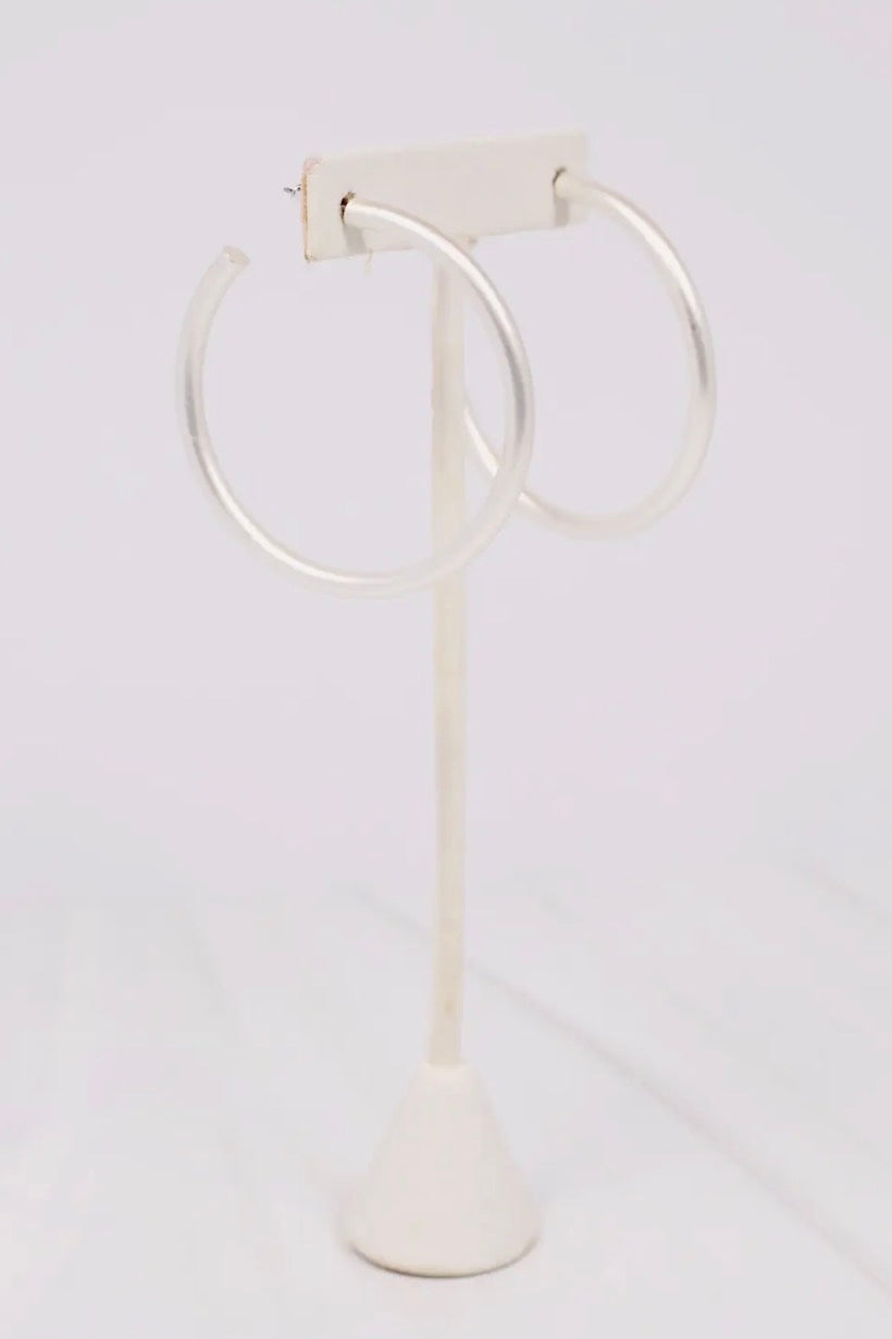 Silver hoops