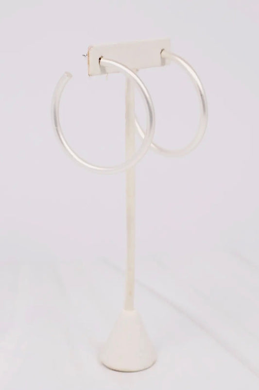 Silver hoops