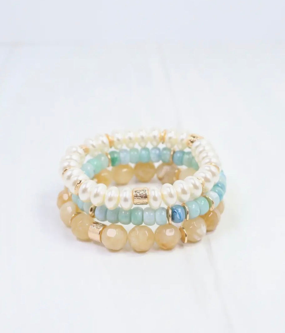 Diane Beaded Bracelet Stack