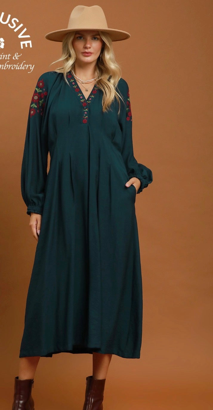 Everly Embroidered Maxi