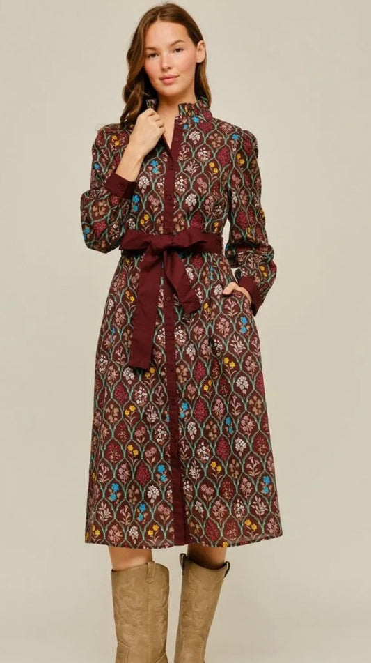 Floral Heritage Dress