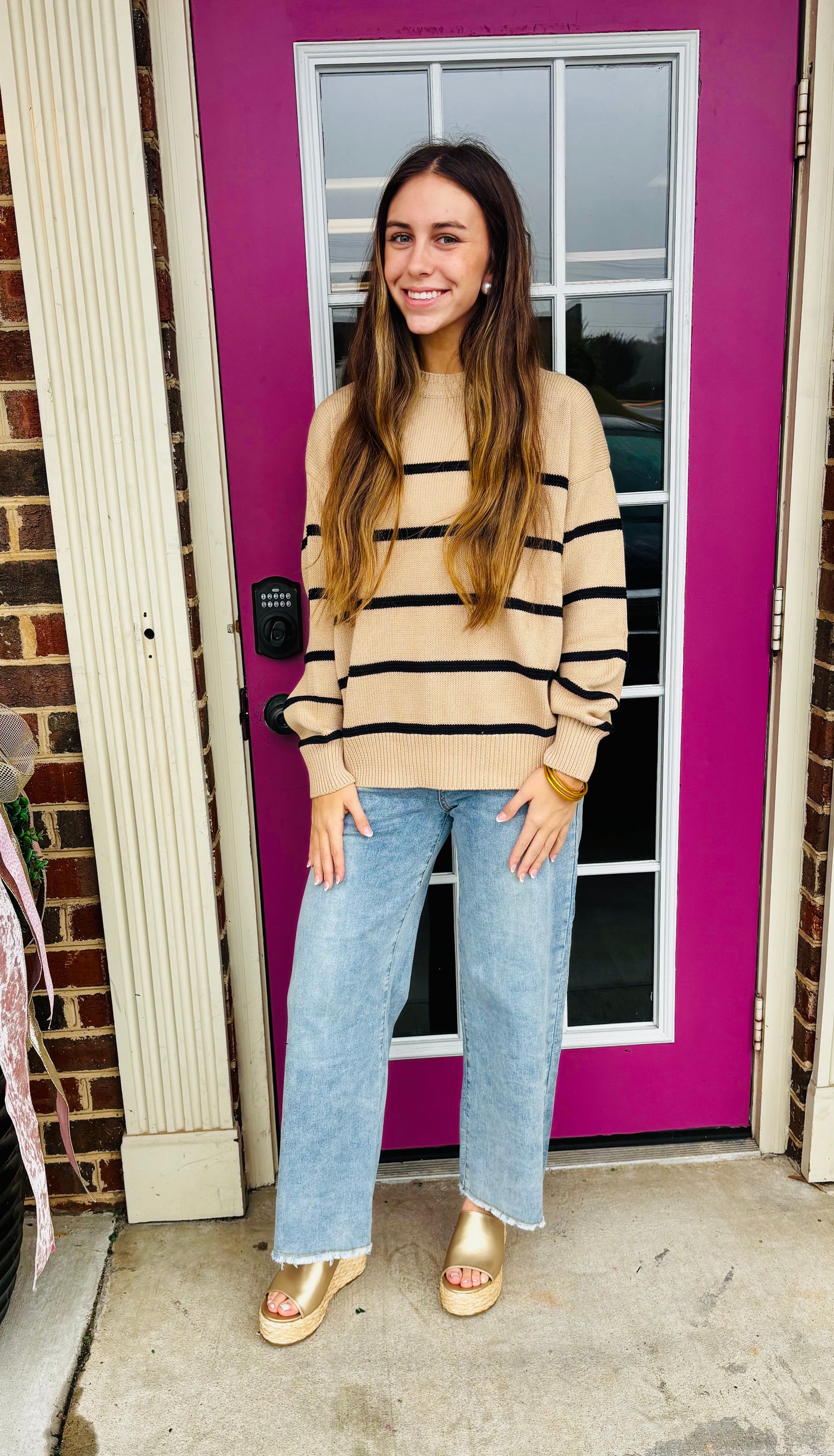 Boyfriend Striped Sweater