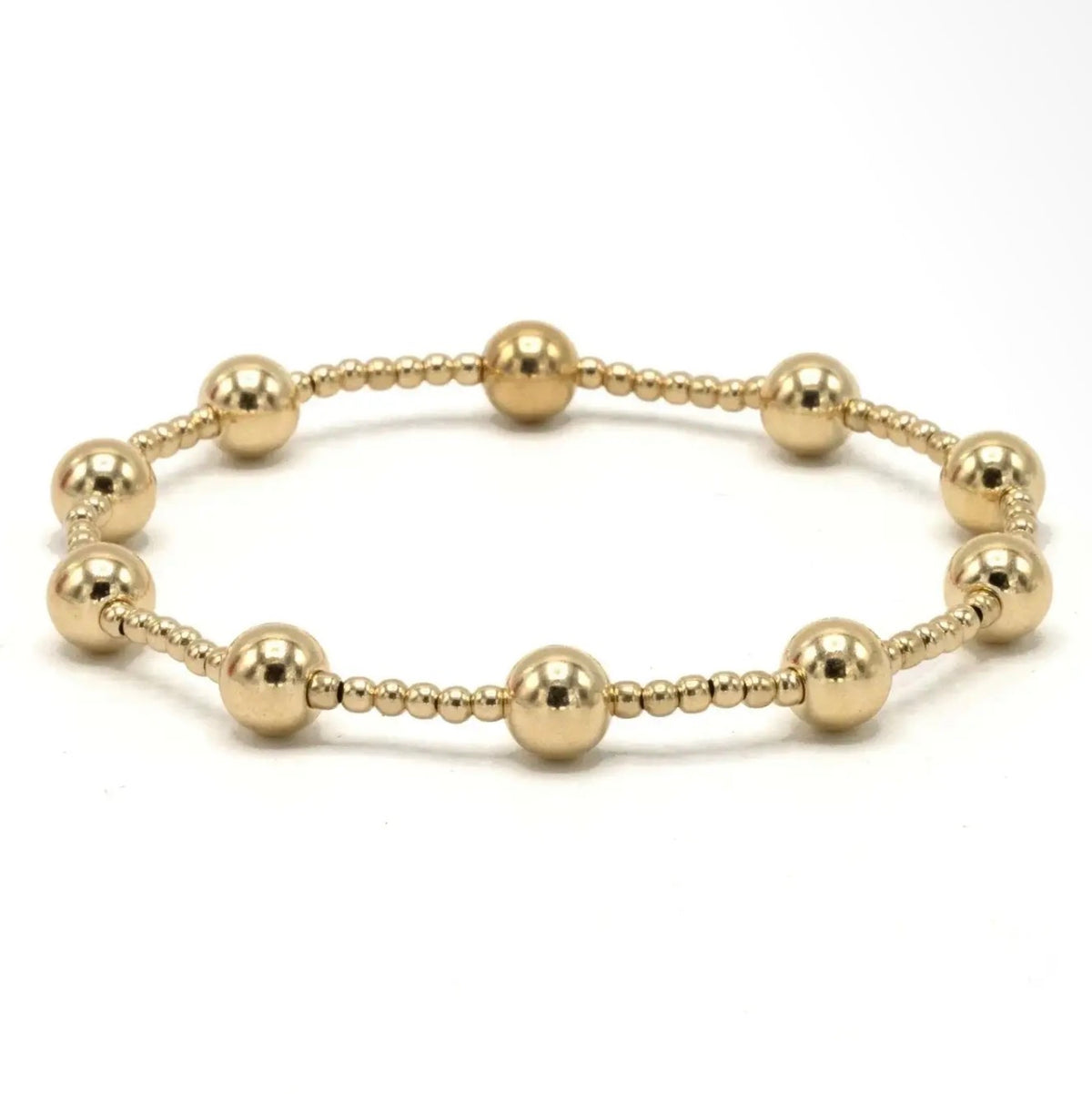 E.G. Malibu 2x6 14k Beaded Bracelet