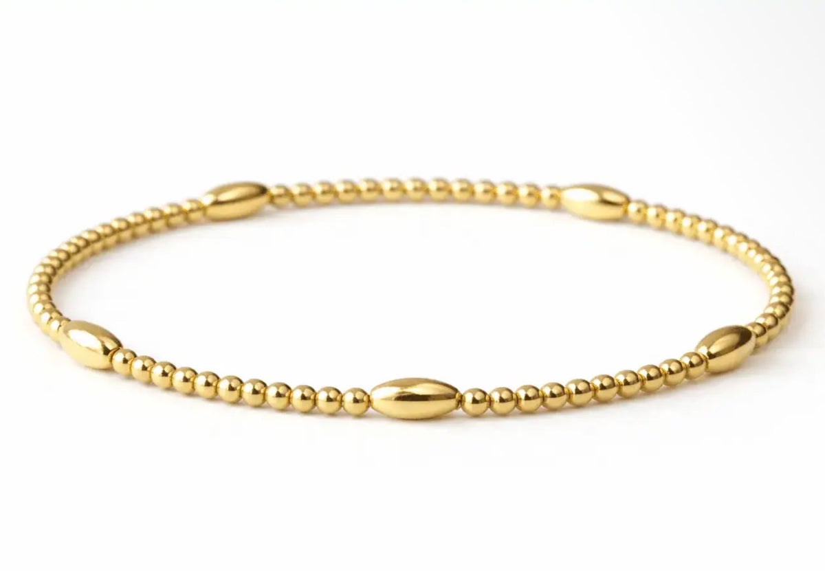 E.G. Oval Gold Bracelet