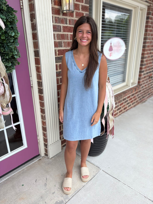Sloane Knit Denim Dress