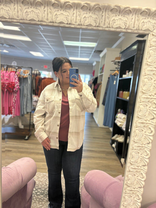 Two Toned Fleece Jacket