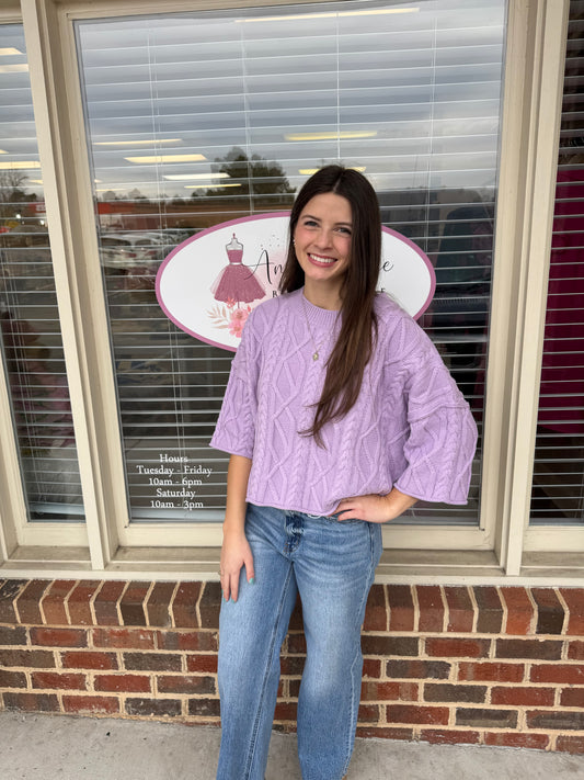 Spring Breeze Cable Knit