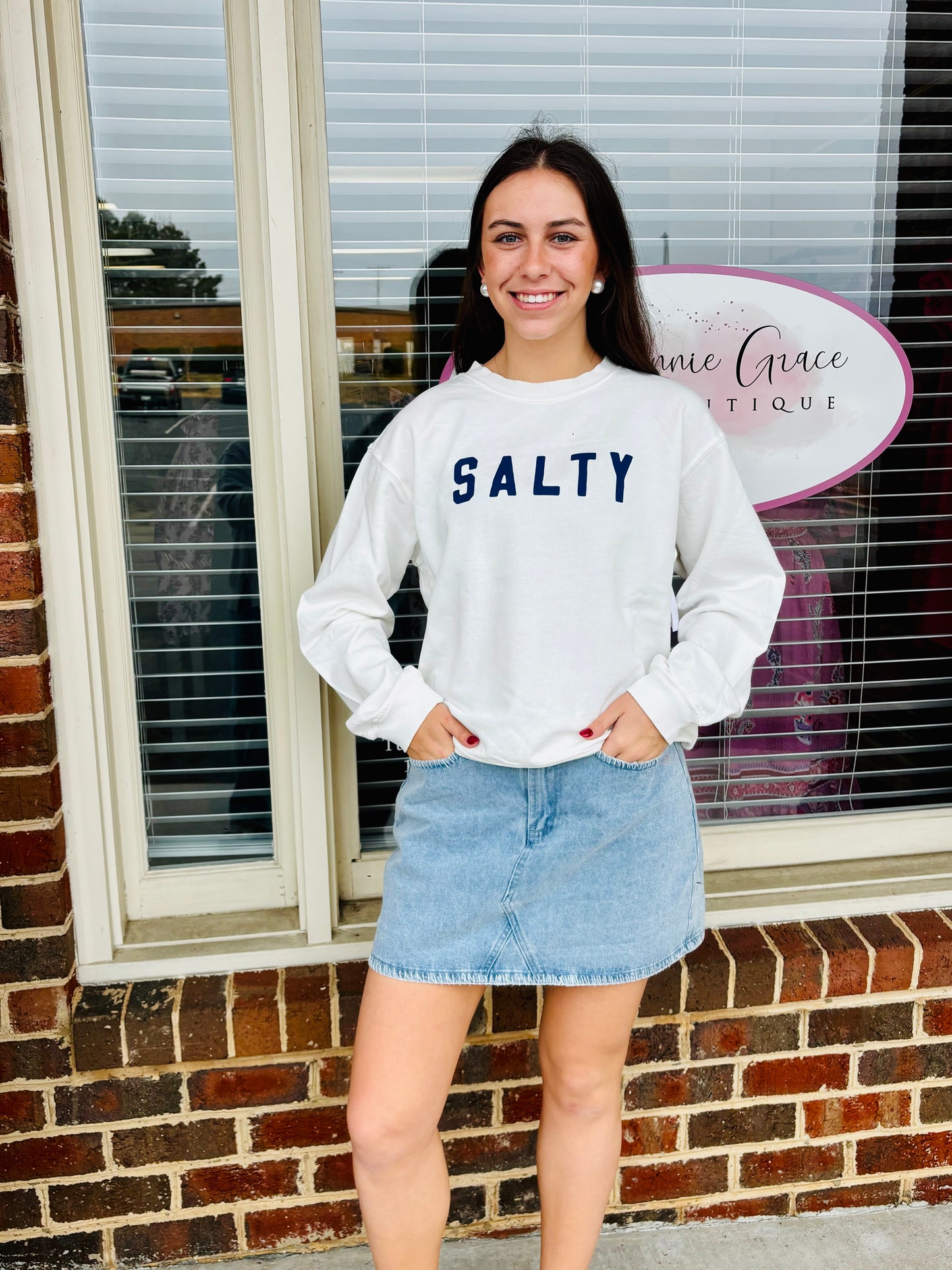 Light Denim Skort