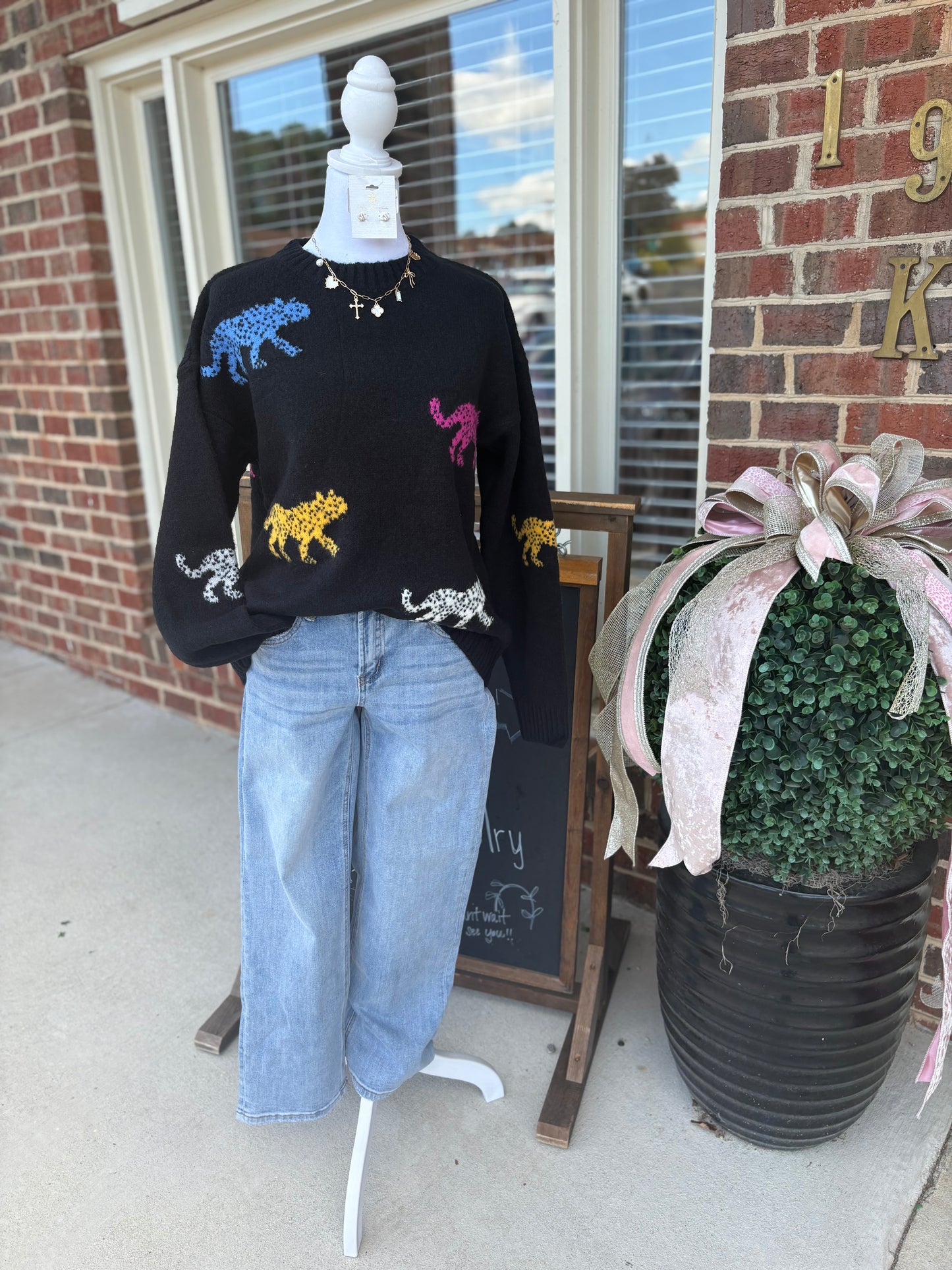 Leopard Black Sweater