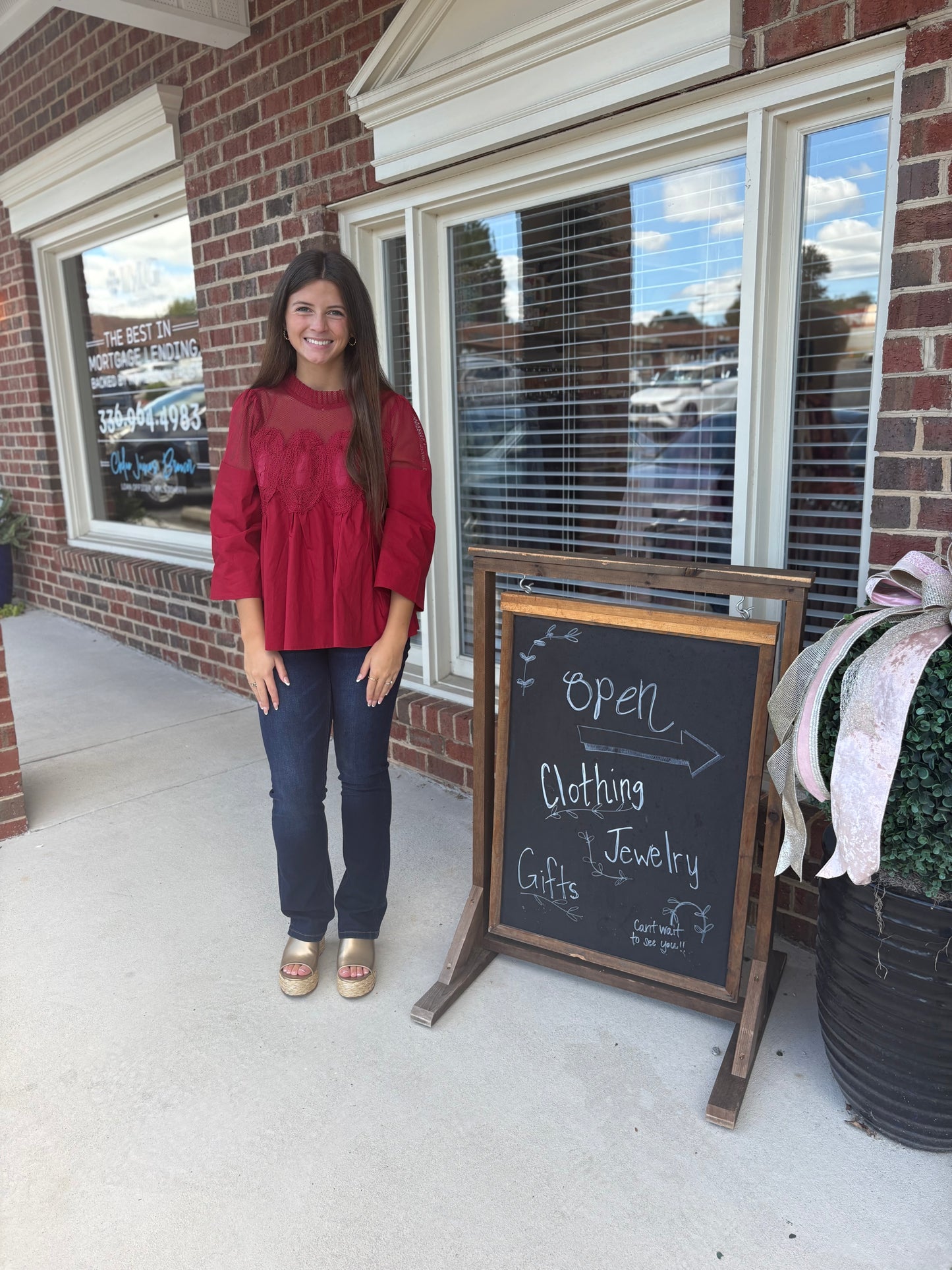 Lace Long Sleeve Top