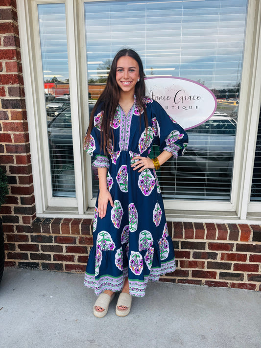 Flower Patch Midi Dress