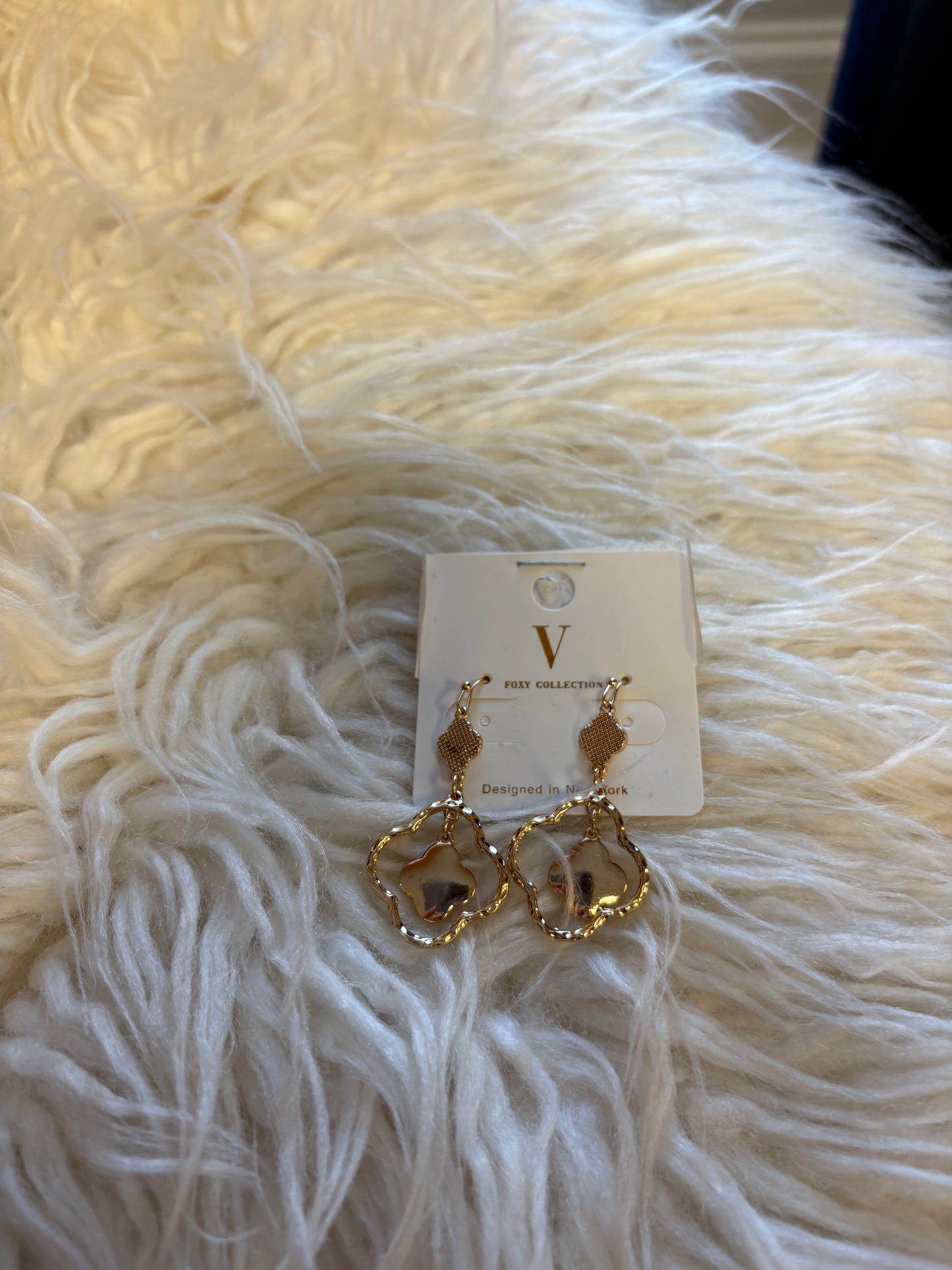 Multi clover dangle earrings