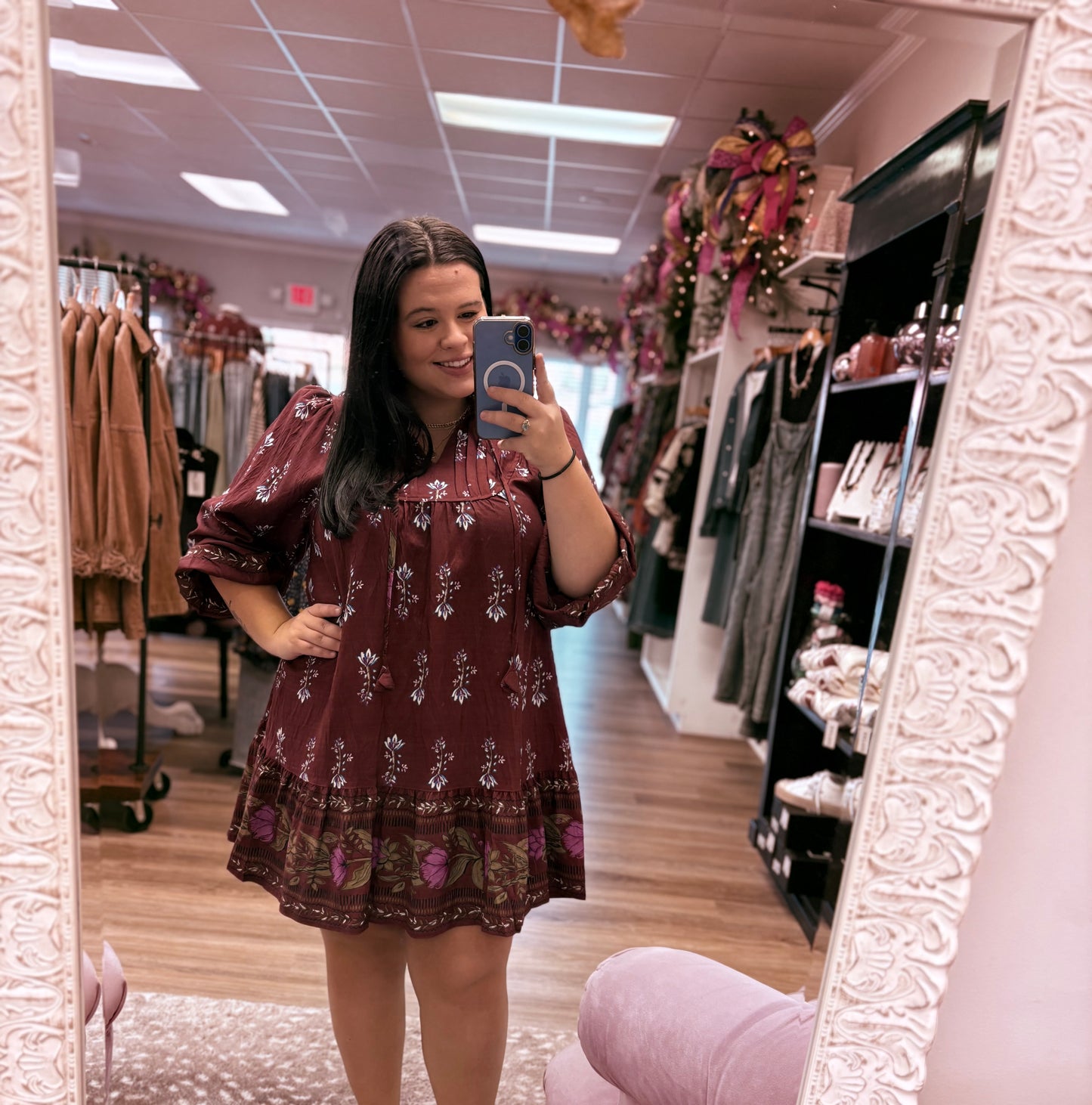 Autumn Blossom Boho Dress