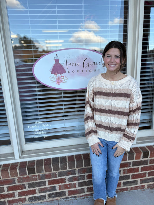 Multi color Striped Sweater