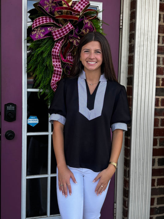 The Madison Contrast Top