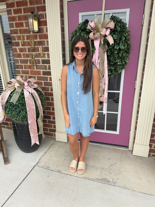 New Day Twill Mini Dress
